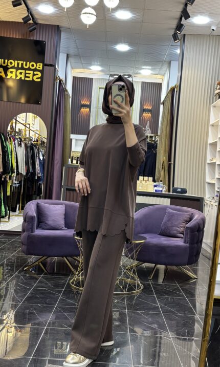 TIĞTRİKO Oversize Tunik Kahve